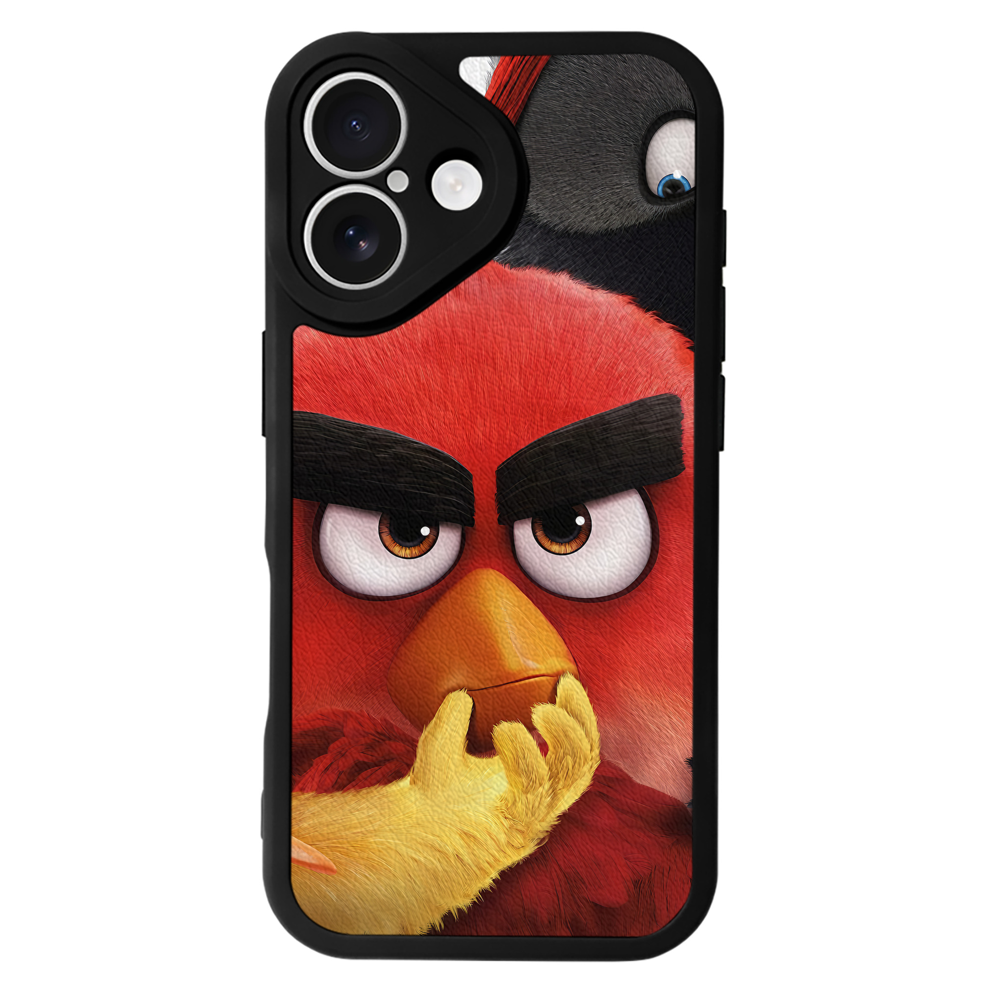 （画像用） Angry Birds アングリーバード 【iPhone 16シリーズ対応】シリコンスマホケース（レザー調） 材質：シリコン